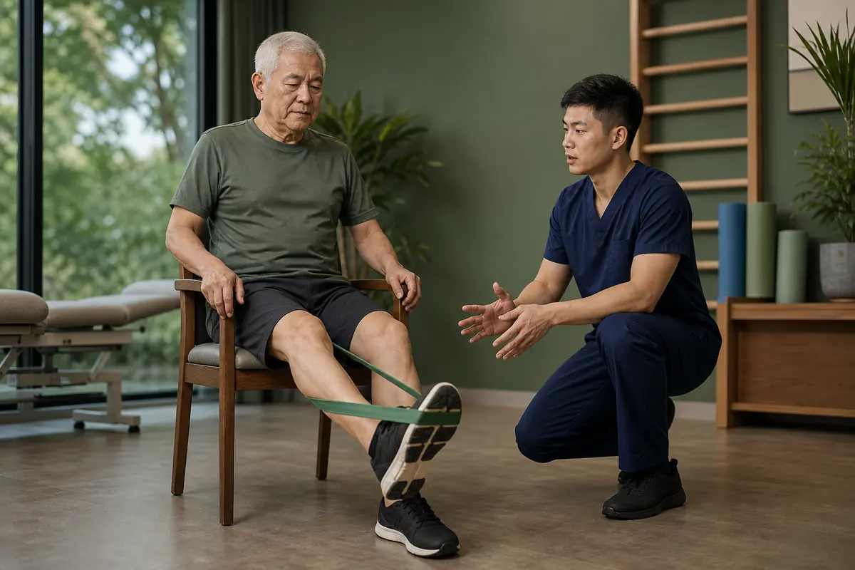 Exercise Therapy physiotherapy scene for Ipoh patients