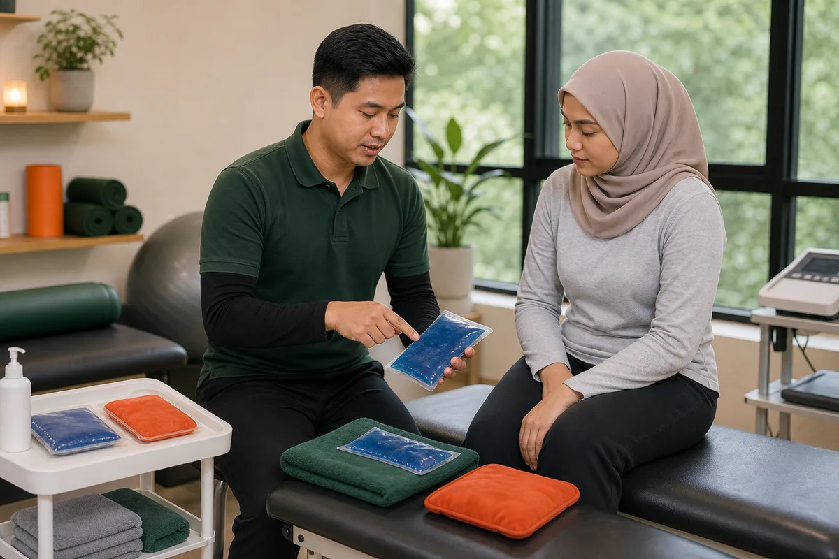 Heat & Cold Therapy physiotherapy visual for Ipoh patients