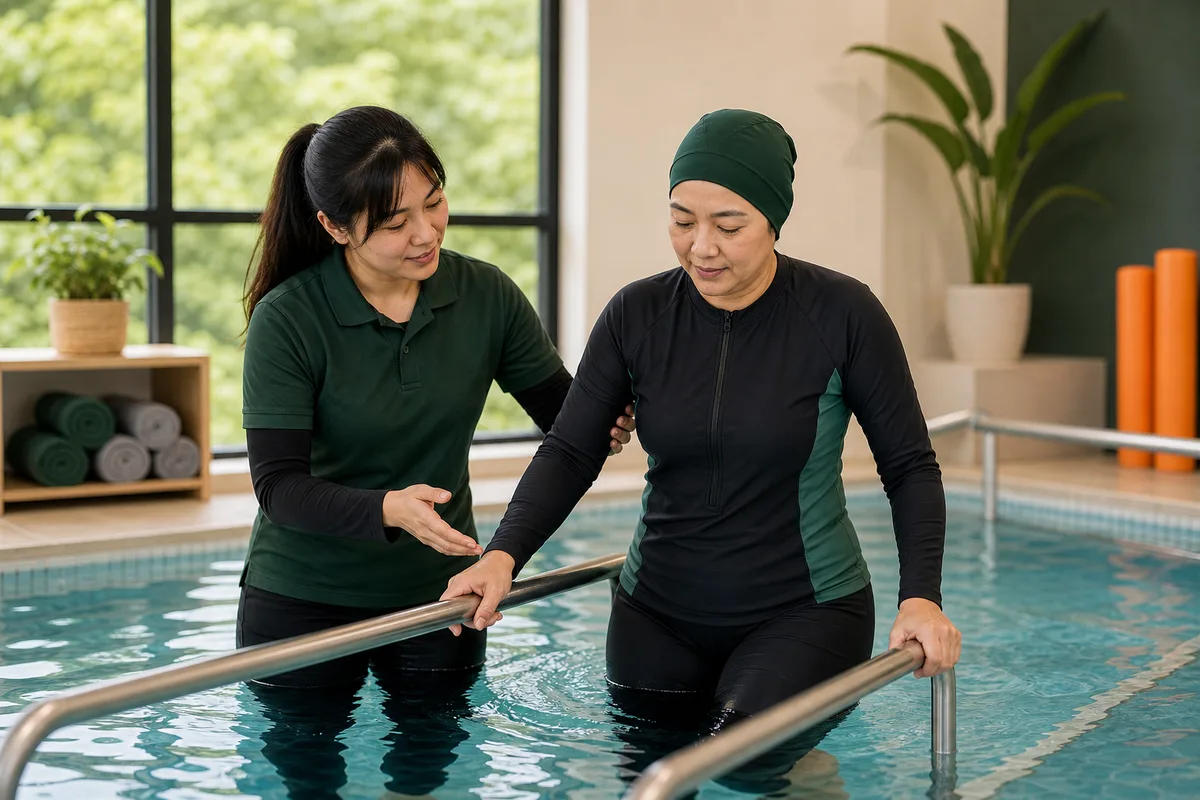Hydrotherapy physiotherapy visual for Ipoh patients